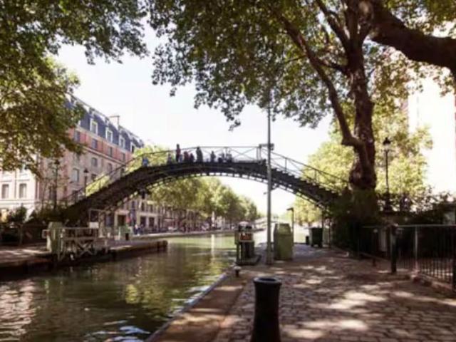 Bright with balcony unobstructed view with elevator on 6th floor Near Canal Saint Martin, metro 3 min away, parking available, Paris Amsterdam Apartments for Rent