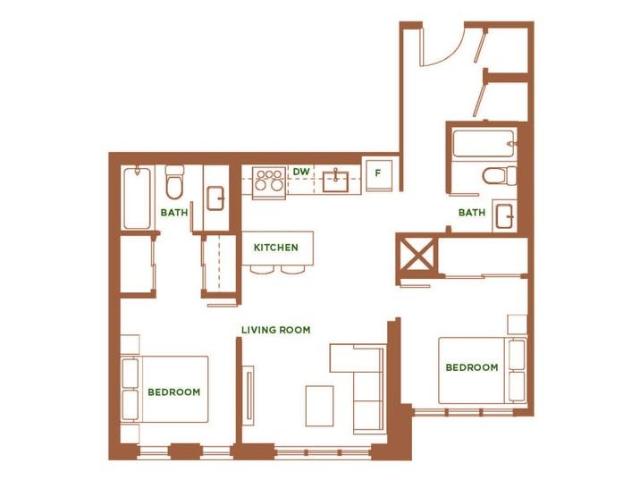 Brightstone 2 Bedroom Apartment for Rent at 6570 Glen Erin Dr, Mississauga, ON L5N 0H4 Meadowvale