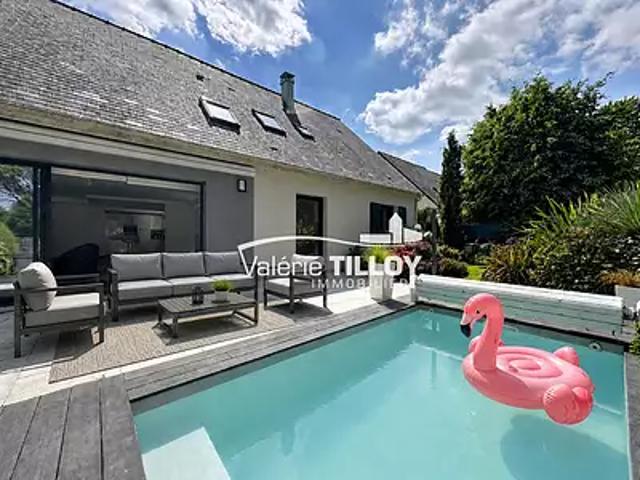 Bruz 35170 Achat / Vente maison 9 pièces t9 au dernier étage piscine