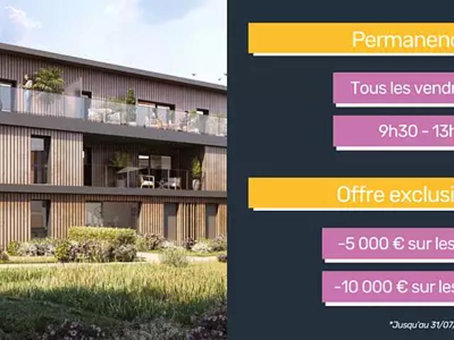 Bruz 35170 Programme neuf appartement neuf à vendre t2 HQE