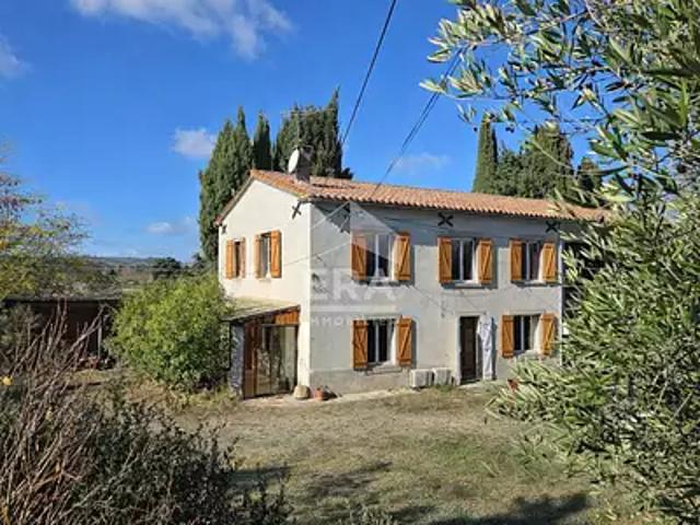 Brugairolles 11300 Achat / Vente maison 7 pièces t7 terrasse cave