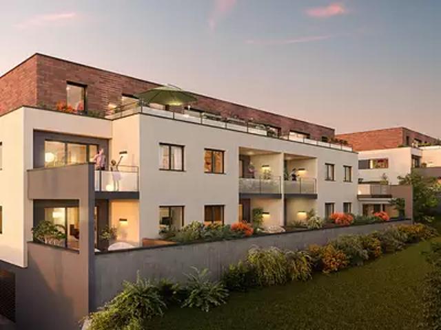 Brunstatt Didenheim 68350 Achat / Vente appartement 3 pièces t3 au dernier étage