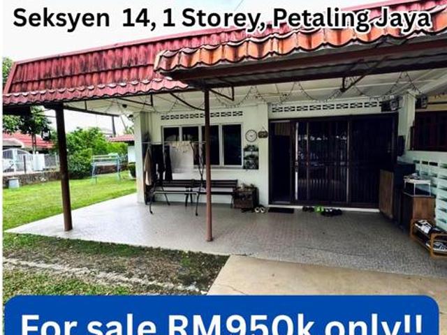 Bumilot Corner 1 storey seksyen 14 Petaling Jaya For sale