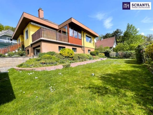 Bungalow Idyll in Gablitz Ihr Zuhause mit Wienerwald Panoramablick 4 Zimmer I Wintergarten I Südwest Terrasse I Gartenparadies I Keller I Garage!
