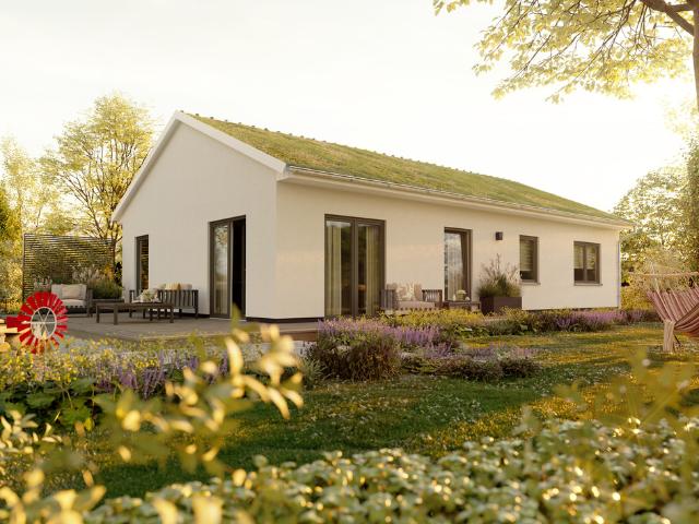 Bungalow mit Gründach