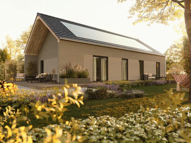 Bungalow mit Kathedraldecke