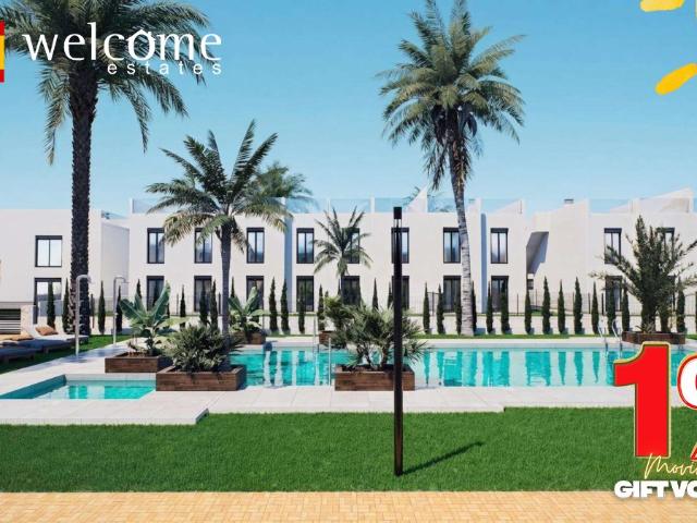 Bungalows de nueva construcción con jardín o solárium cerca. 225m² Pilar de la Horadada