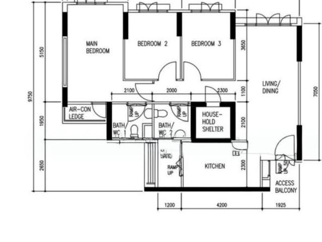 Buangkok Vale Hougang, HDB 4 Rooms