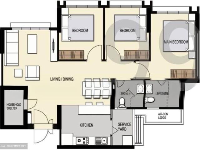 Buangkok Woods Hougang, HDB 4 Rooms