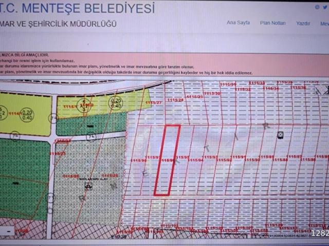 BUEWO'dan MUĞLA MENTEŞE DÜĞEREK'de 2037 m TARLA