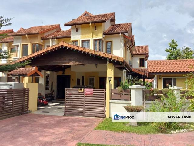 FACING OPEN | PARTLY FURNISHED | CORNER LOT Double Storey Superlink Jalan Teratak @ Lagenda Bukit Jelutong Shah Alam