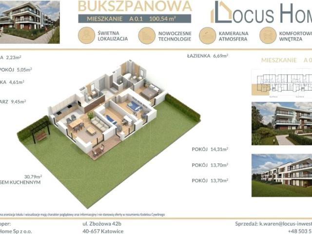 Bukszpanowa 101 m², Katowice