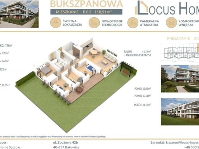 Bukszpanowa 118 m², Katowice
