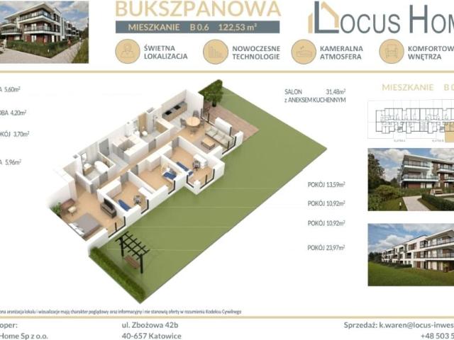 Bukszpanowa 123 m², Katowice