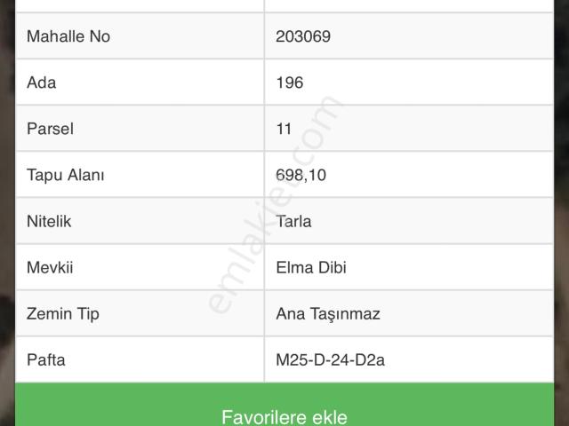 Burdur Bucak Taşyayla Ky De 698 M2 Tarla İçinde Müstakil Sıfır 50 M2 Yayla Evi Satılıktır