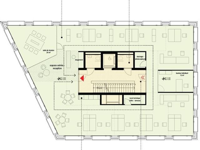 Bureaux modernes avec vue sur le Lac !