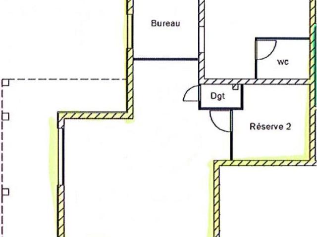 Bureau 89M² en Rdc + Garage 60M2+2Places parking extérieur 89m² Dax