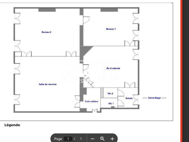 Bureau de prestige de 94 m2 en location Provence Opéra – Grands Boulevards, France
