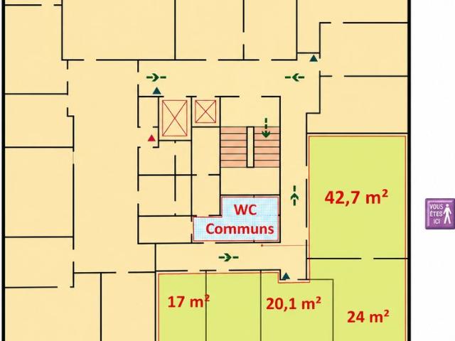 Bureau prestigieux de 121 m2 en location Limoges, France