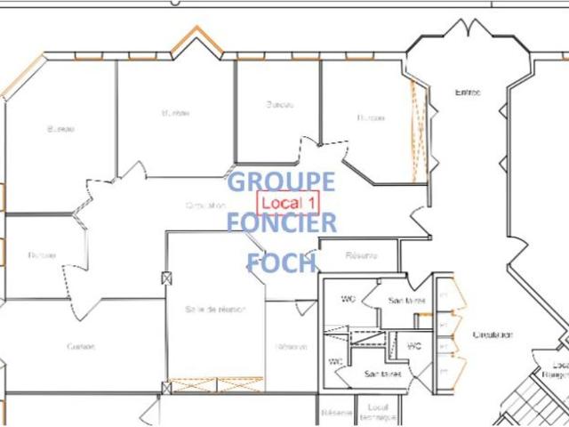 Bureau prestigieux de 152 m2 en location Lyon, Auvergne Rhône Alpes