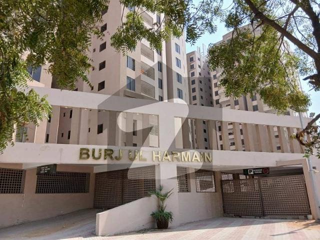 Burj Ul Harmain Near Safoora Chowrangi Brand New Project Flat For Rent