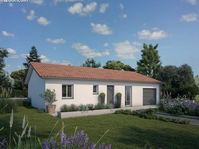 Burlats, villa T4 neuve avec garage et terrain de 1000 m²