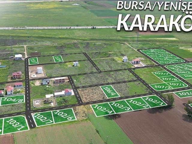 BURSA YENİŞEHİR KARAKÖY'DE İMARLI SATILIK ARSA
