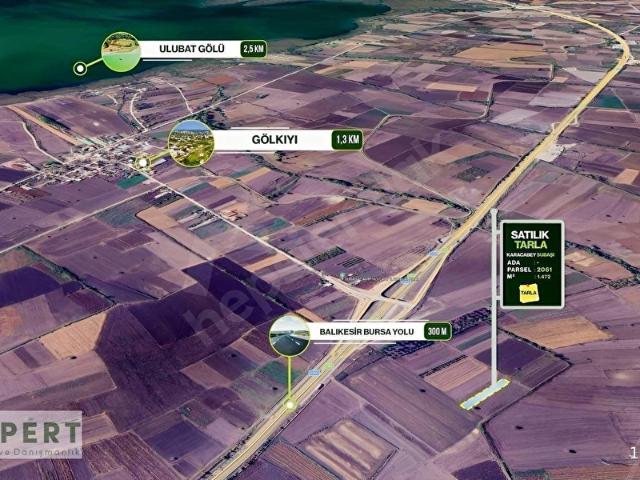 BURSA KARACABEY SUBAŞINDA YATIRIMLIK SATILIK TARLA