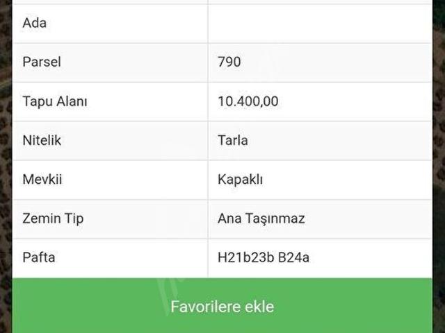BURSA MUDANYA MÜRSELDE FIRSAT ARAZİ