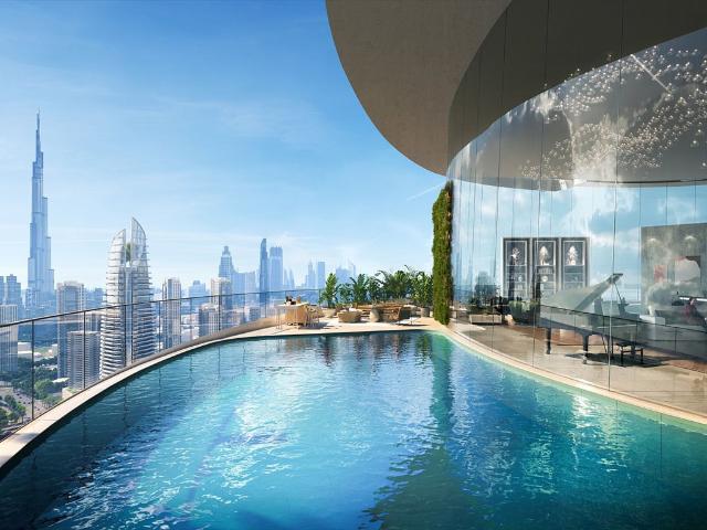 Luksusowy apartament z panoramicznym widokiem na kanał Dubaju