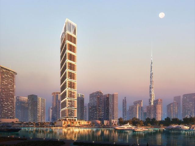 Luksusowy apartament z panoramicznym widokiem na Kanał i Burj Khalifa