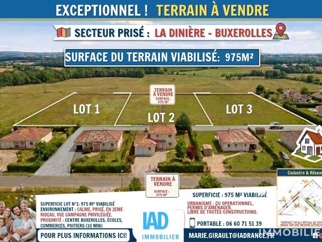 Buxerolles Vente Terrain 86