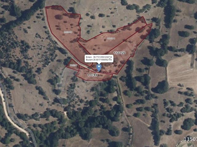 Büyükorhan Sarnıç'ta Satılık 1480 m2 Tarla Kadastro Yolu Var