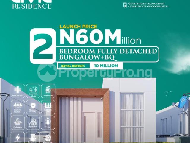 Buy 2 Bedroom Fully Detached Bungalow With Bq in Abraham adesanya estate, Ajah Lagos 0LJWV | PropertyPro Nigeria