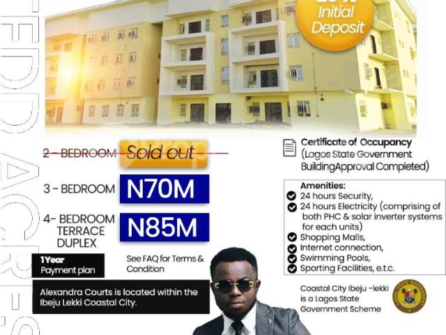 Buy 3/4 Bedroom Flat in Ibeju Lekki Lagos 3MBDF | PropertyPro Nigeria