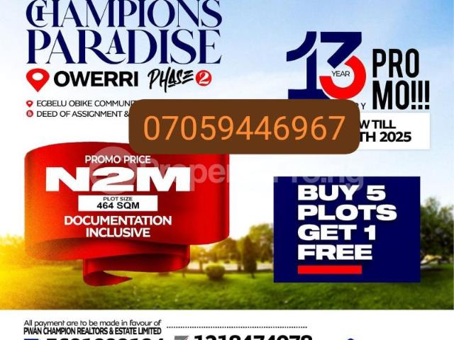 Buy 464 Sqm Land in Ngor Okpala Imo 6LSJJ | PropertyPro Nigeria