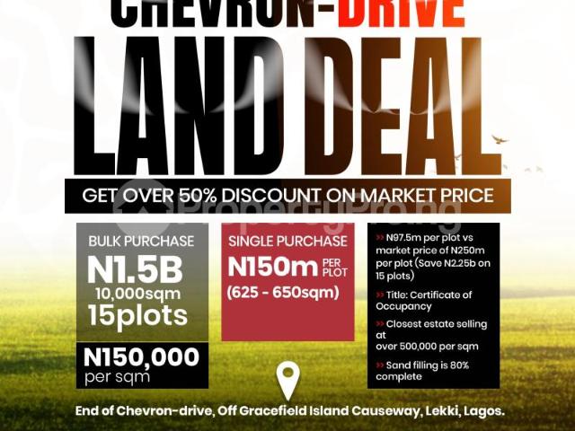 Buy Chevron Drive Land in chevron, Lekki Lagos 6MUHU | PropertyPro Nigeria