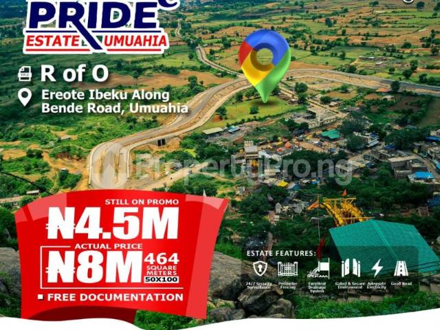Buy Land Measuring 464sqm in Umuahia North Abia 4MXSK | PropertyPro Nigeria