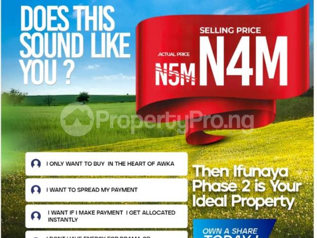Buy Land For Sale in Awka North Anambra 4MUYY | PropertyPro Nigeria