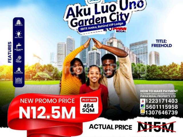 Buy Land Measuring 464sqm in Awka South Anambra 4NFUK | PropertyPro Nigeria