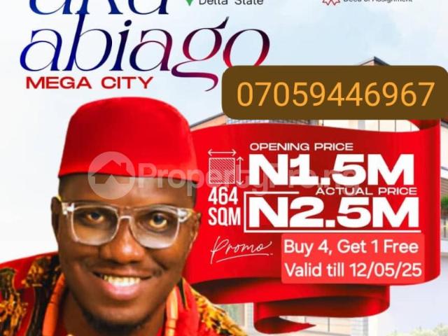 Buy Land in Oshimili North Delta 7MQFQ | PropertyPro Nigeria
