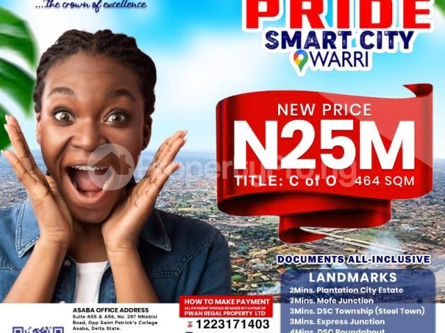 Buy Land Measuring 464sqm in Warri Delta 8NDQK | PropertyPro Nigeria