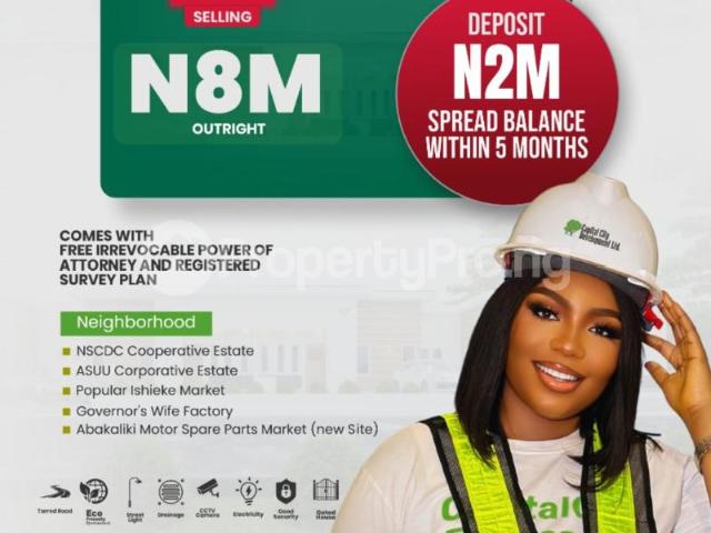 Buy Land Measuring 465sqm in Abakaliki Ebonyi 7NMFA | PropertyPro Nigeria