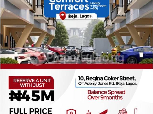 Buy Luxury 4 Bedroom Terraced House + Bq in Ikeja Lagos 3LZED | PropertyPro Nigeria