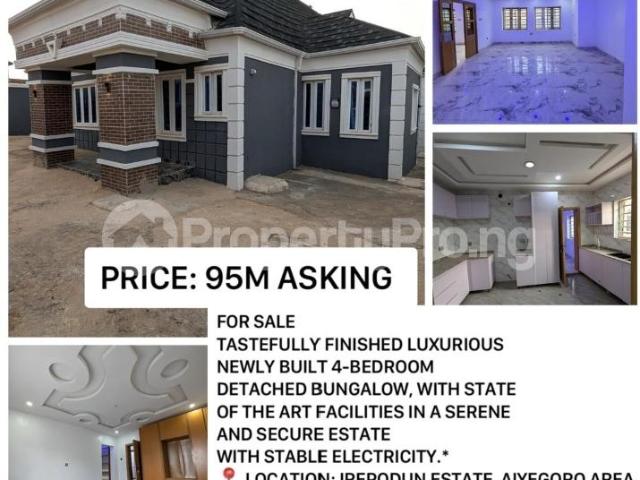 Buy Newly Built 4 Bedroom Bungalow in Akobo, Ibadan Oyo 5MTGD | PropertyPro Nigeria