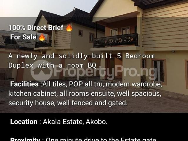 Buy Newly Built 5 Bedroom Duplex in Akobo, Ibadan Oyo 6MTJH | PropertyPro Nigeria