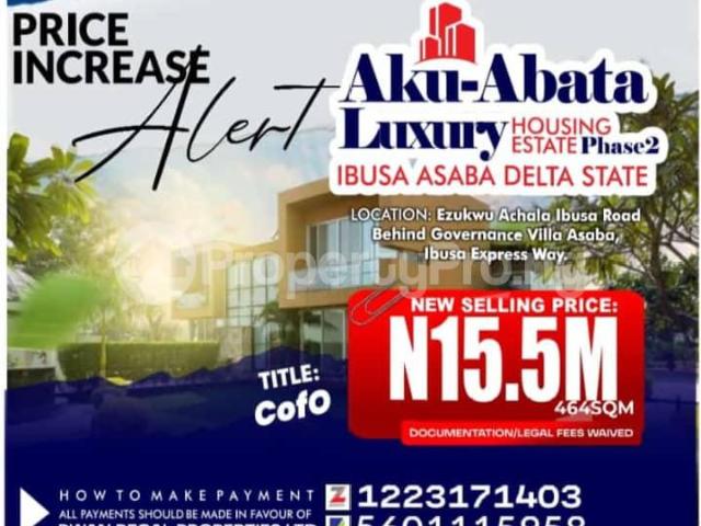 Buy Plots Of Land in Oshimili North Delta 2JXNY | PropertyPro Nigeria