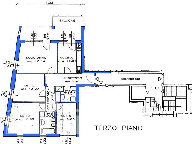 BZ M W00961 Spazioso appartamento al penultimo piano posizione tranquilla