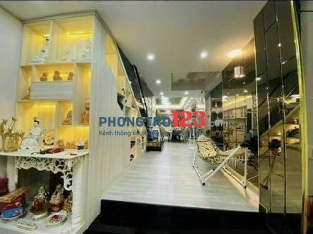 Cần cho thuê nhà Hẻm 80 Nguyễn Trãi, DT Đất 100m2, 1 trệt 3 lầu, 6PN