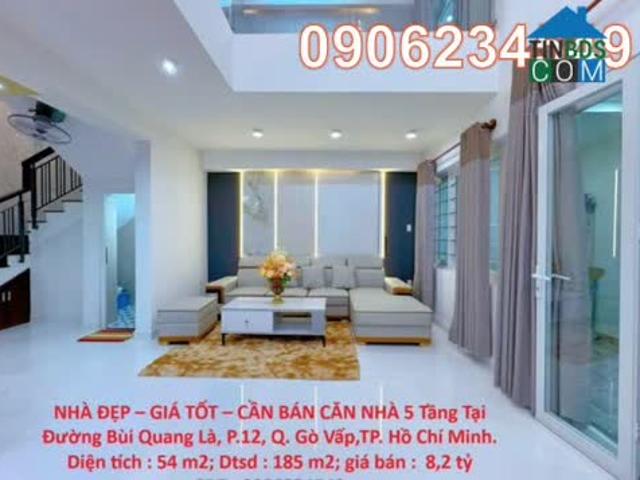 CẦN BÁN nhà 5 tầng tại đường Bùi Quang Là P. 12, Gò Vấp, tp. Hồ Chí Minh. 0906234